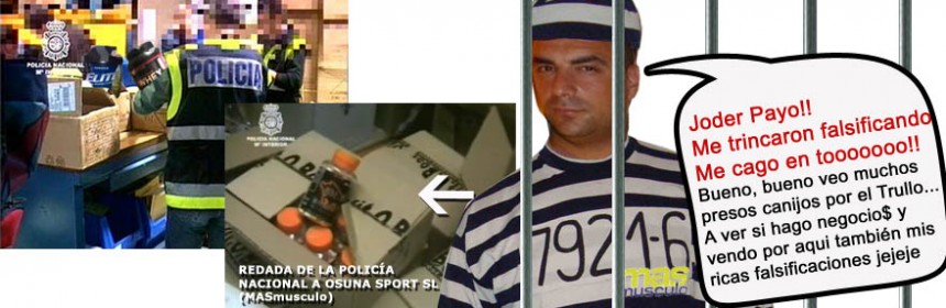 masmusculo detenidos falsificaciones tienda redada